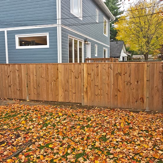 Wooden fence with gate