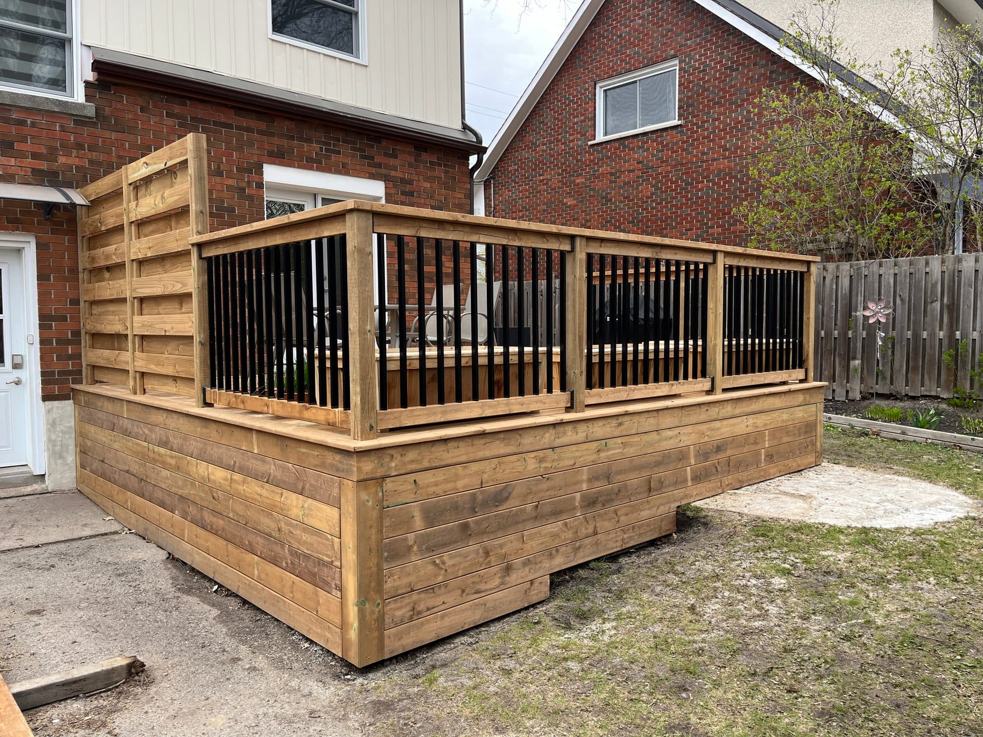 Wood & aluminum — Deck, Queensway Terrace North, 2024