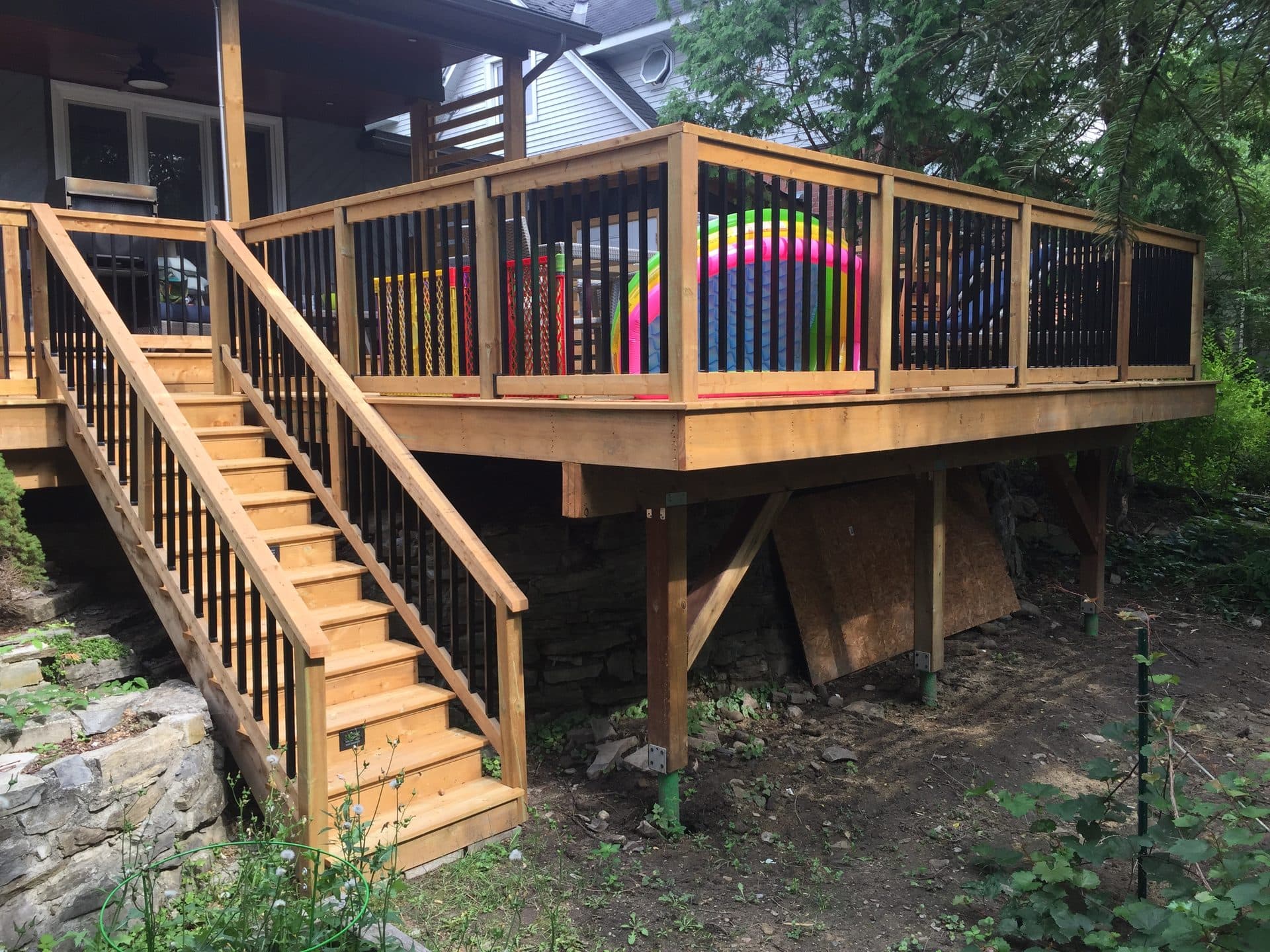 Deck, walkway and shed, Wellington Village, 2018