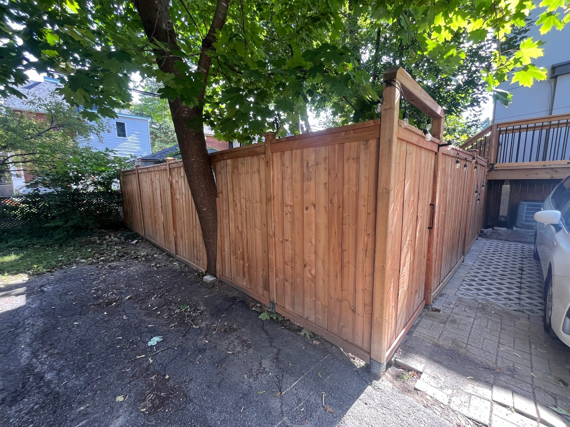 Porch, deck and fence, Hintonburg, 2026