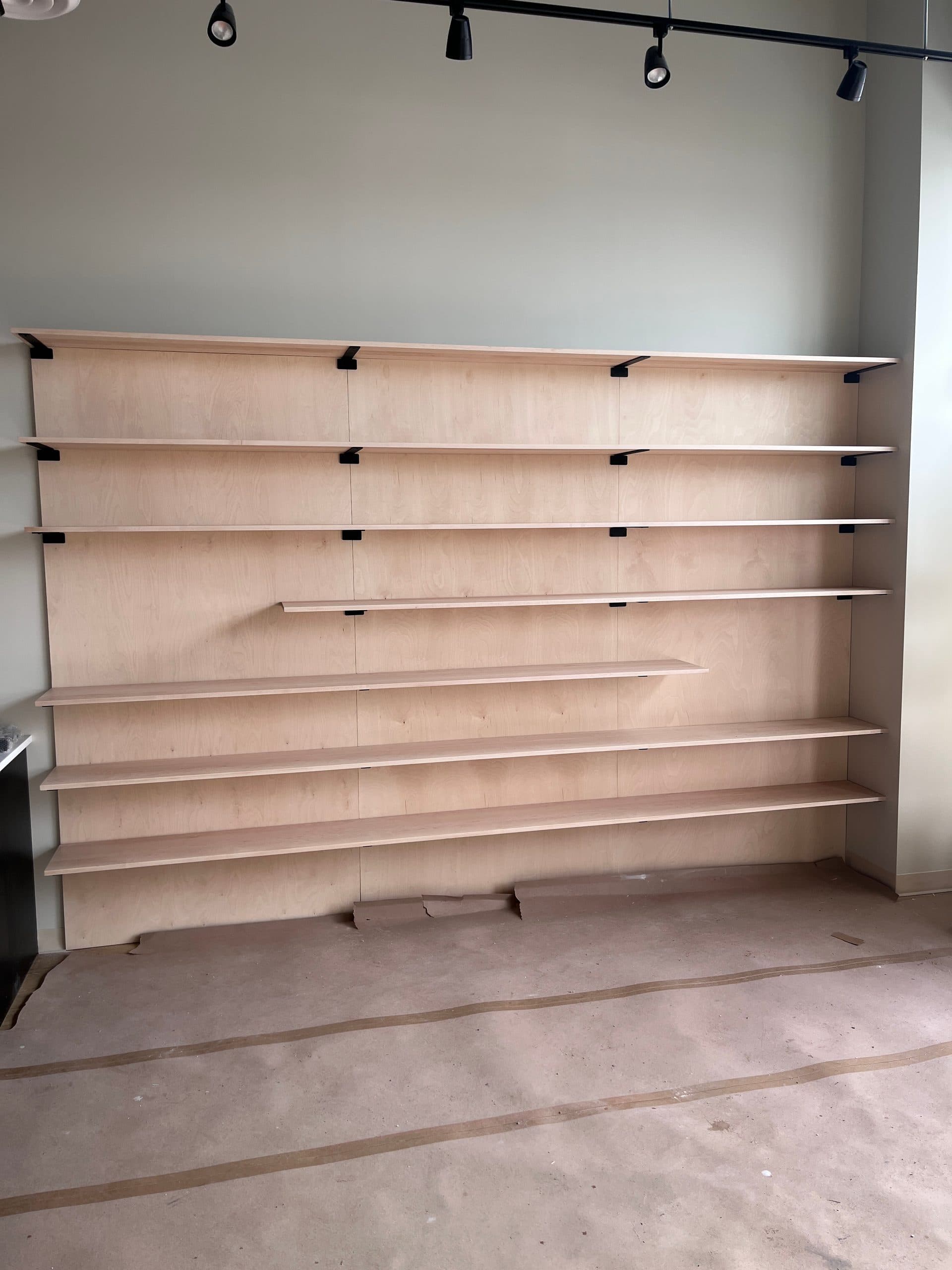 Custom Shelves, Riverside South, 2026